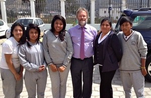 Roy Cross, English Language Specialist, visited Ecuador.