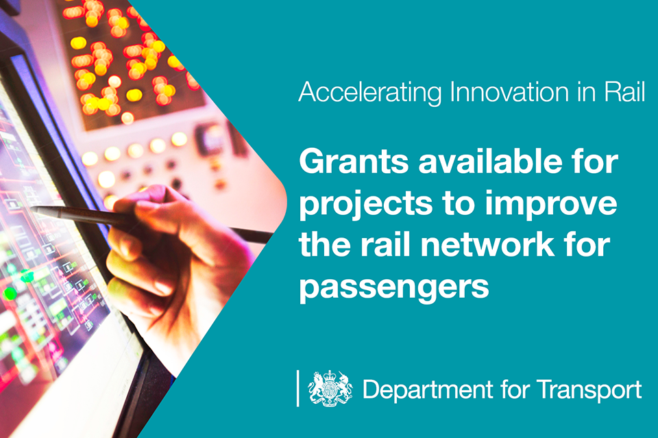 Grants available for projects to improve the rail network for passengers.