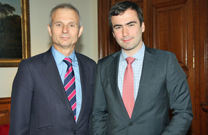 David Lidington and Pavel Khodorkovsky