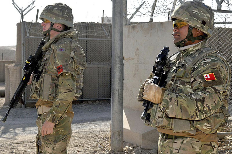 Tongan marines join RAF troops at Camp Bastion