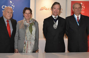 The Lord Mayor of London, HMA Fiona Clouder and Executives of Expomin Mining Exhibition.