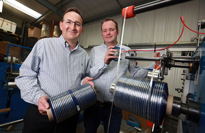 Image of business growth coach Tim Iles with Bindatex founder Chris Lever