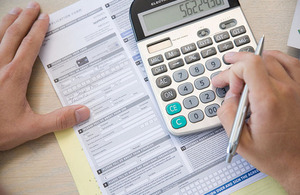Calculating a tax return