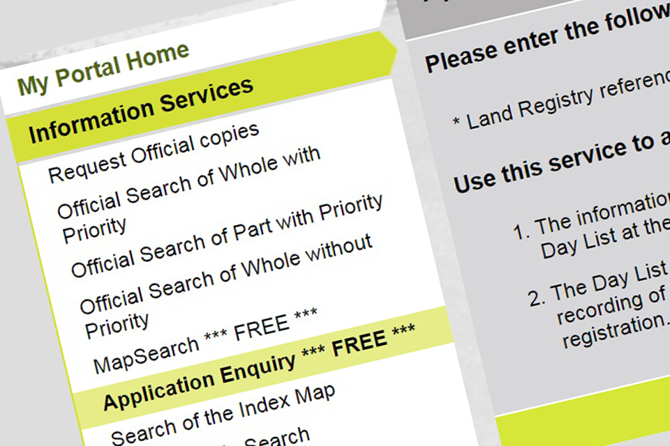 New Land Registry service enables customers to view the progress of applications online