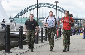 Soldiers from 72 Engineer Regiment (Volunteers) set off on their 23-day fundraising event