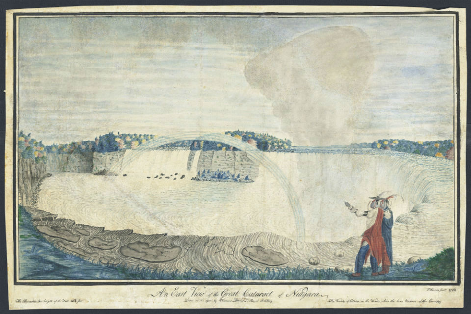 First watercolour of Niagara Falls under threat of leaving UK