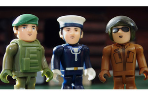 Armed Forces action figures that feature in the new Armed Forces Compensation Scheme video