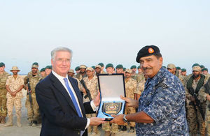 Defence Secretary meets Commander Royal Bahrain Naval Force