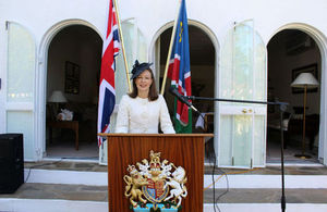 HE Mrs Marianne Young on the occasion of the Queen's Birthday Party in Windhoek