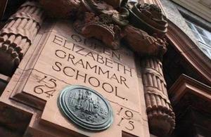 Image: Queen Elisabeth Grammar School sign