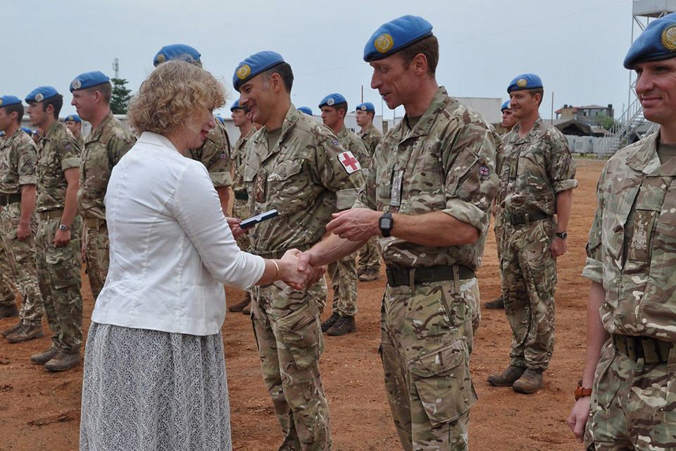 UK troops awarded medals for UN peacekeeping mission in South Sudan