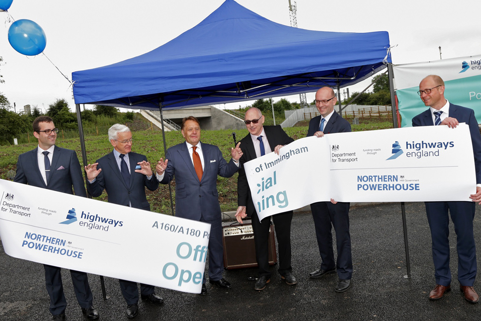 image showing Minister John Hayes and others involved in the scheme