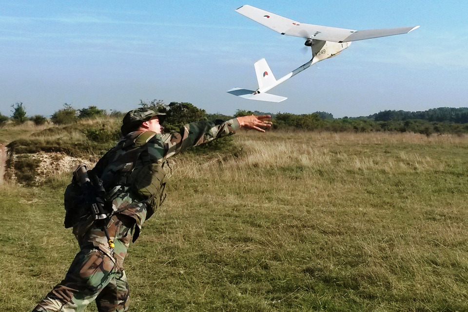 Dutch marines exercise on Salisbury Plain
