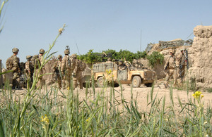 Soldiers preparing to leave a patrol base (library image) [Picture: Corporal Barry Lloyd RLC, Crown copyright]