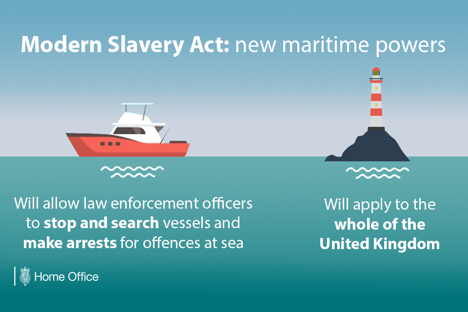 New powers to tackle slavery at sea