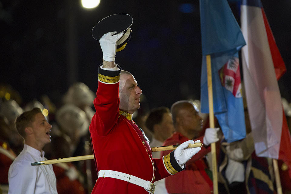 Armed Forces take part on celebration of The Queen's Birthday