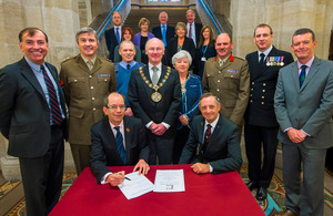 Signing of the Armed Forces Community Covenant at Rochdale Town Hall