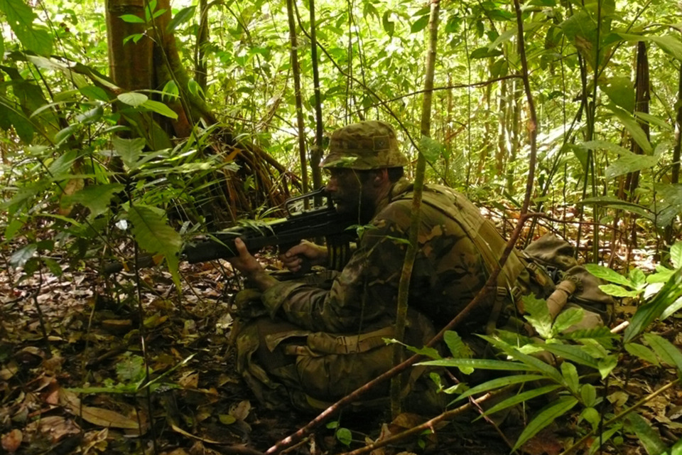 The Welsh Cavalry swap Scimitars for jungle boots