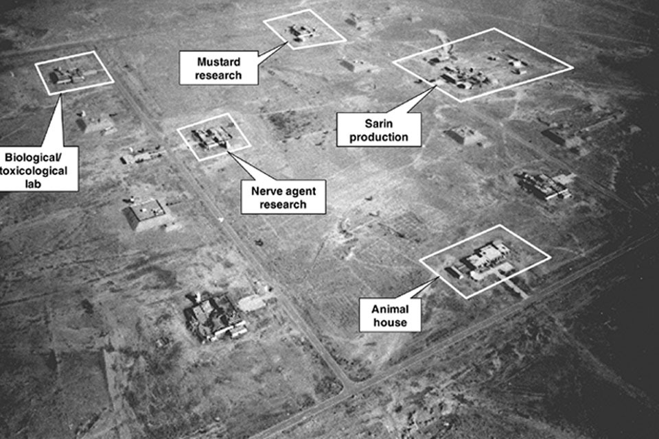 MOD experts to help Iraqis destroy legacy chemical weapons