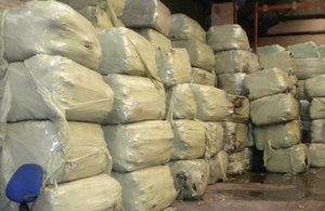 Baled waste