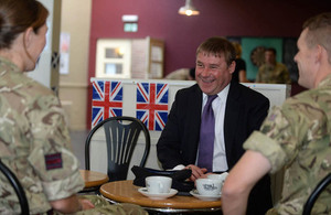 Mark Francois visits personnel from 39 Engineer Regiment in Kinloss, Scotland [Picture: Mark Owens, Crown copyright]