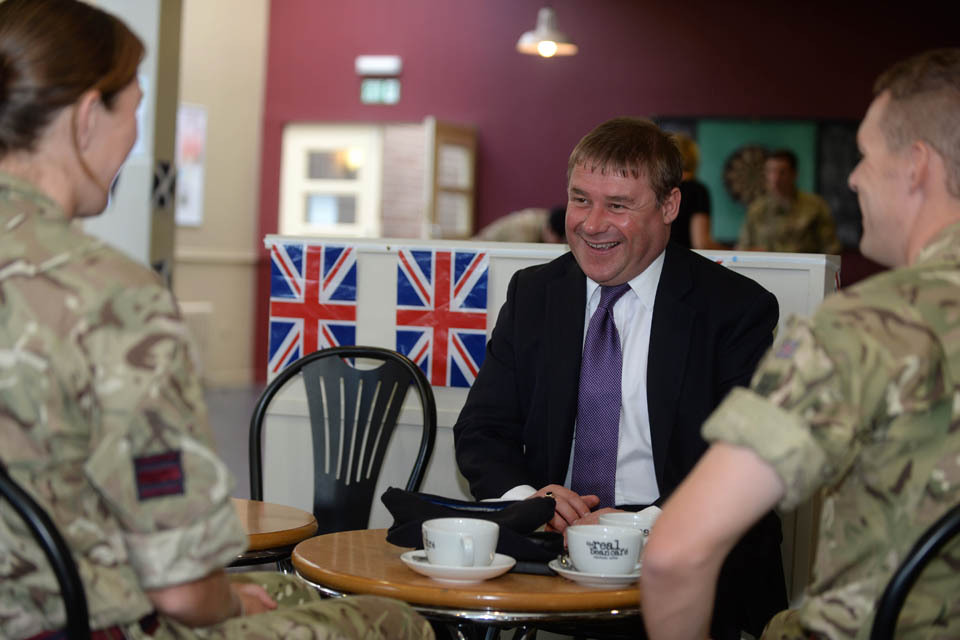 Armed Forces minister gets a taste of gold