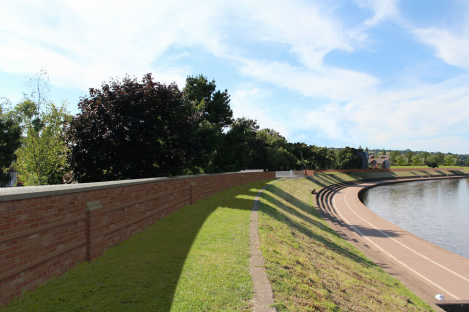 Exeter flood defence scheme construction at Quay takes summer break