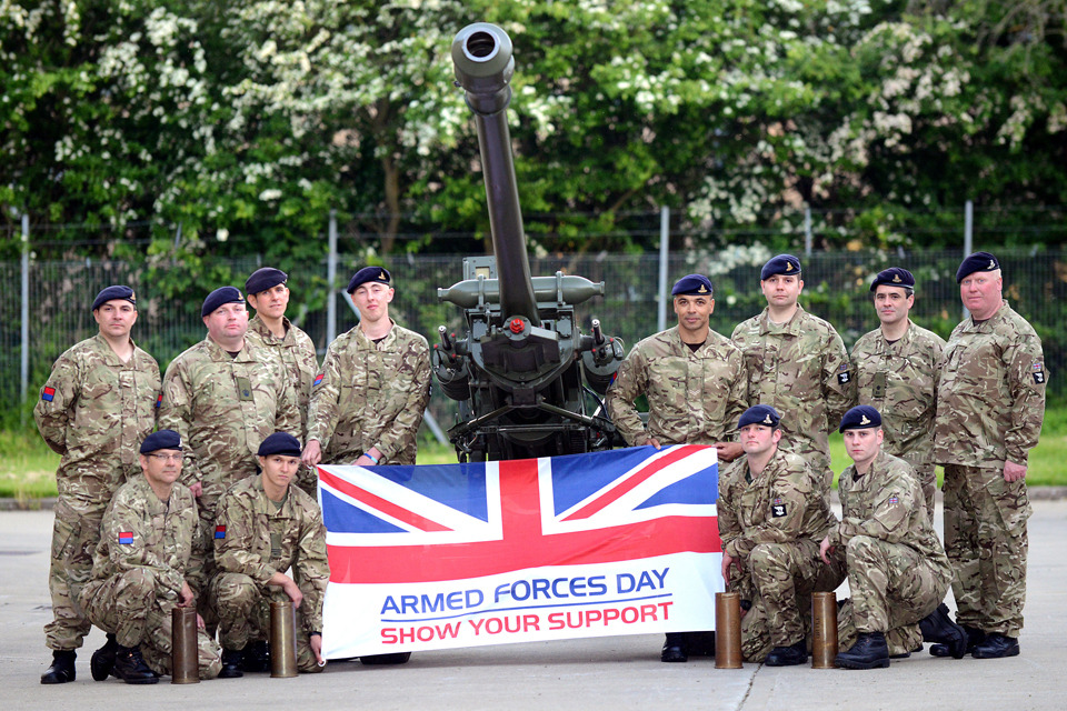 Nottingham soldiers prepare to start Armed Forces Day with a bang