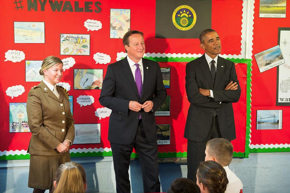 Welsh army reservist teaches president a lesson