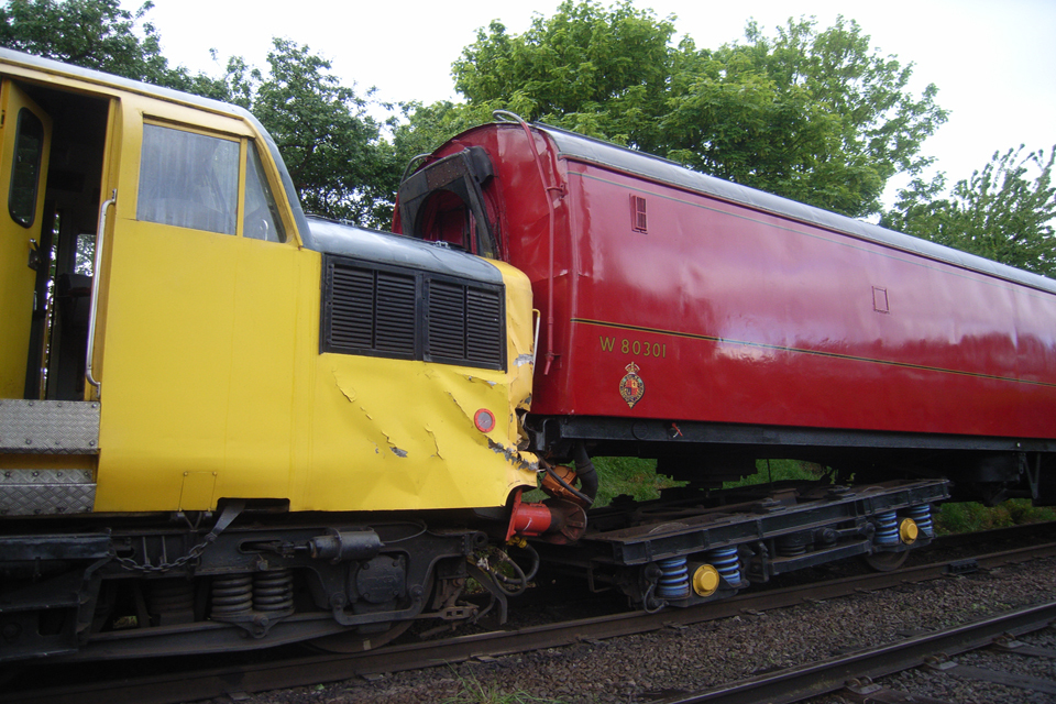 Report 04/2015 Runaway and collision, Loughborough Central station