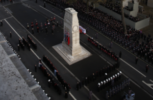 Remembrance Sunday Service. The Cenotaph, London.