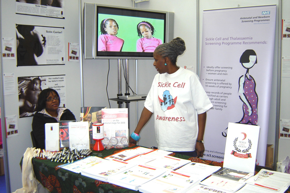 Sickle cell awareness outreach events table 