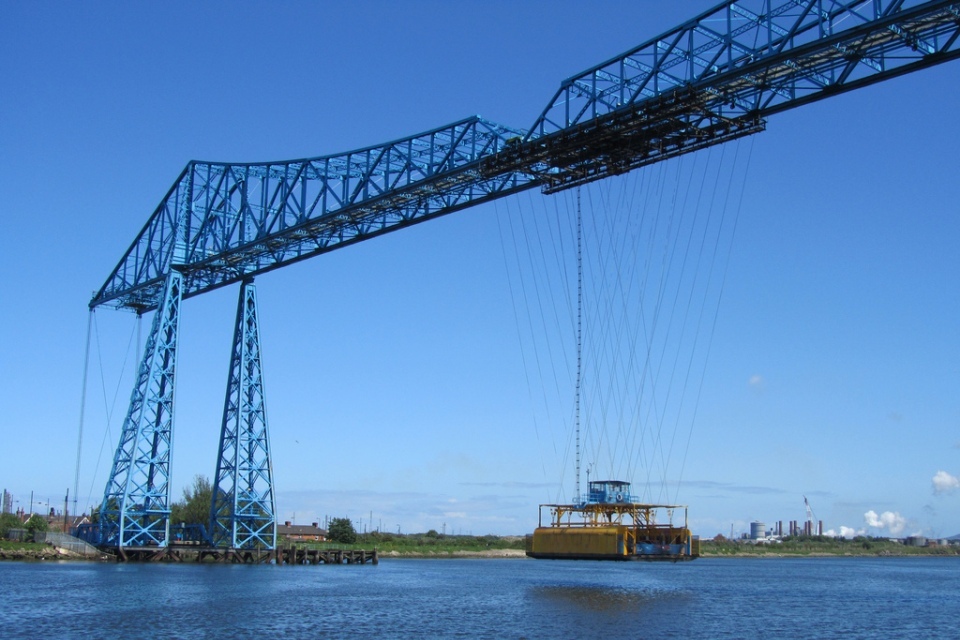 Tees Transporter Bridge closed for flood defence work
