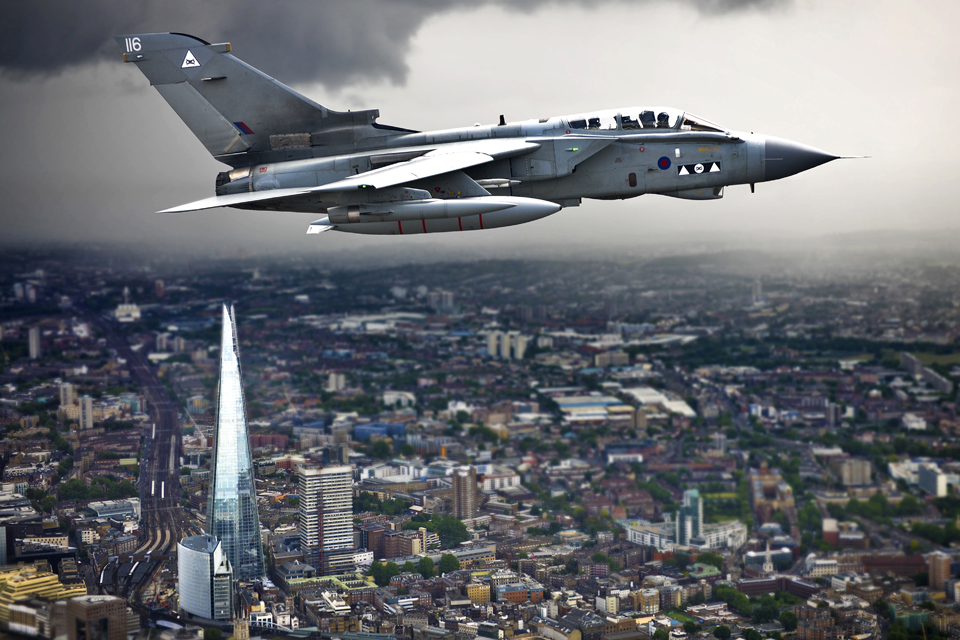 RAF Photograph of the Year: A Tornado flying over the Shard 