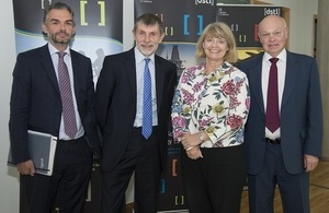 Harriett Baldwin MP with Dstl Chief Executive Jonathan Lyle