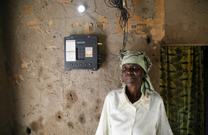An M-Power Off Grid Electric customer in Tanzania.