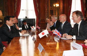 Foreign Secretary William Hague and Foreign Minister Fumio Kishida