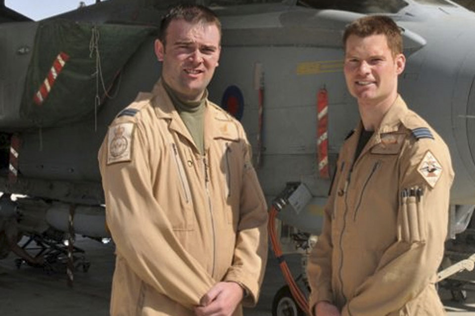 Squadron Leader Tom Hill and Flight Lieutenant Ben Dempster
