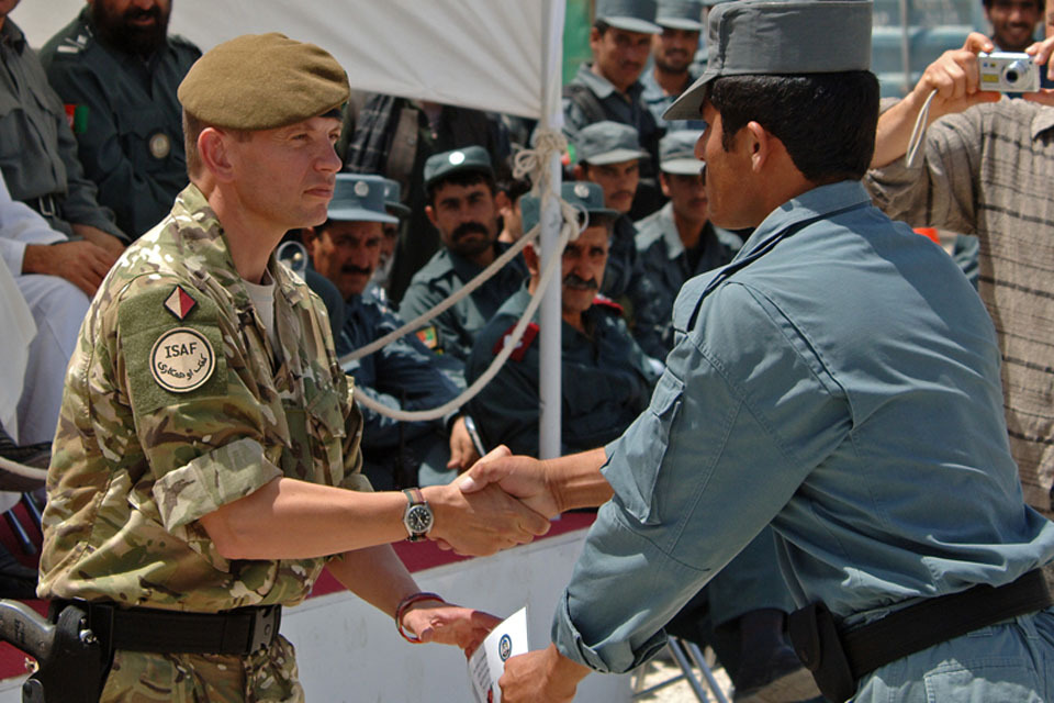 5 SCOTS take over training of Afghan Police in Helmand