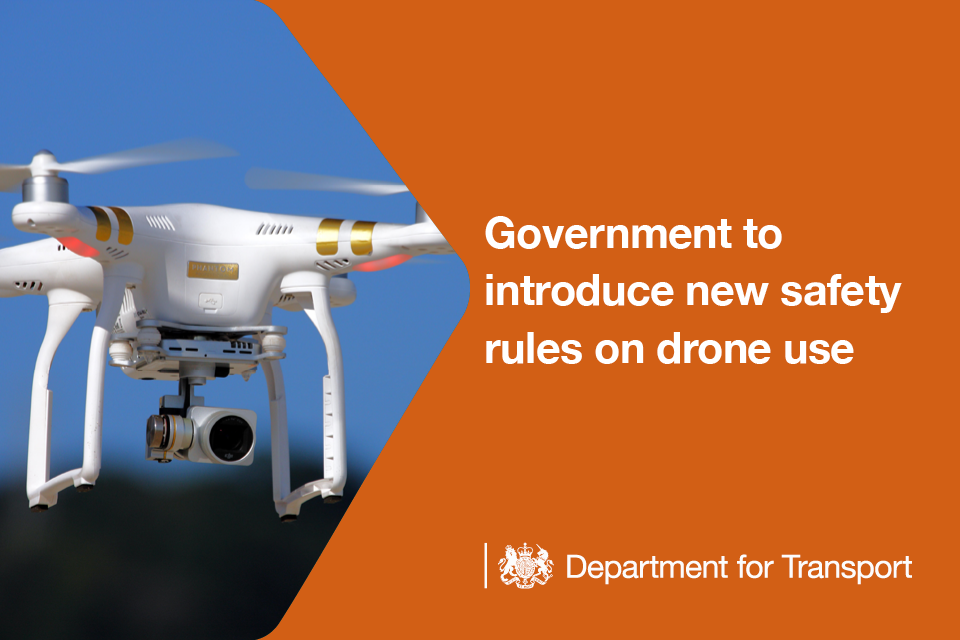 Government to introduce new safety rules on drone use.