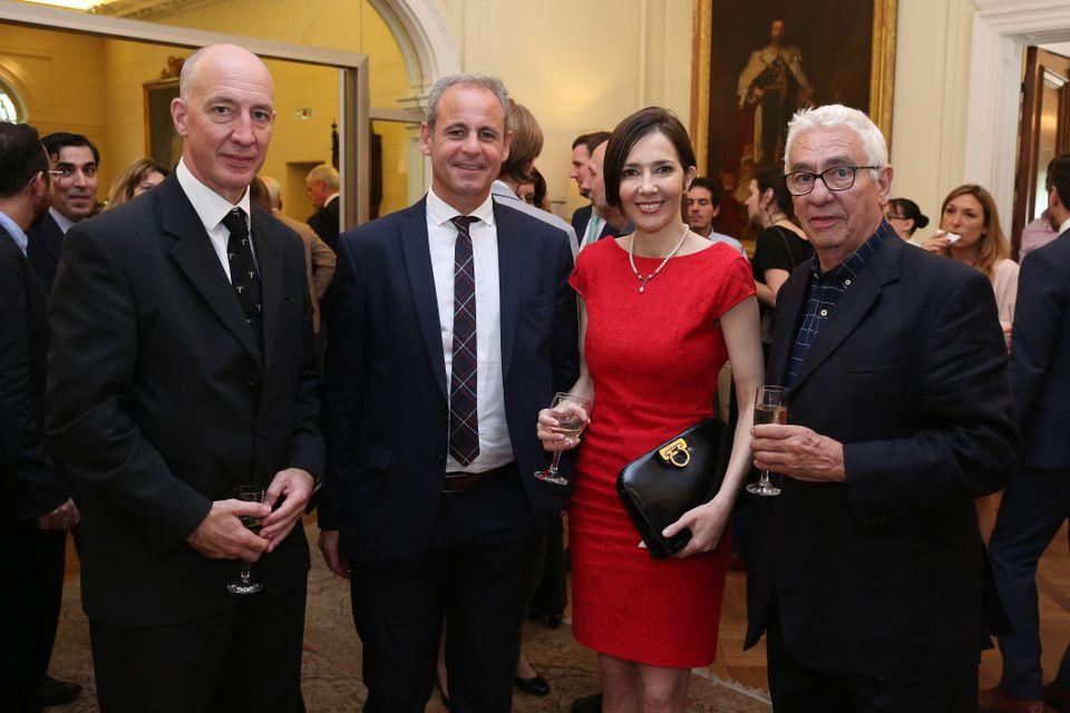 HMA Mark Kent, journalists Claudio Jacquelin and Cristina Pérez and goldsmith Carlos Pallarols