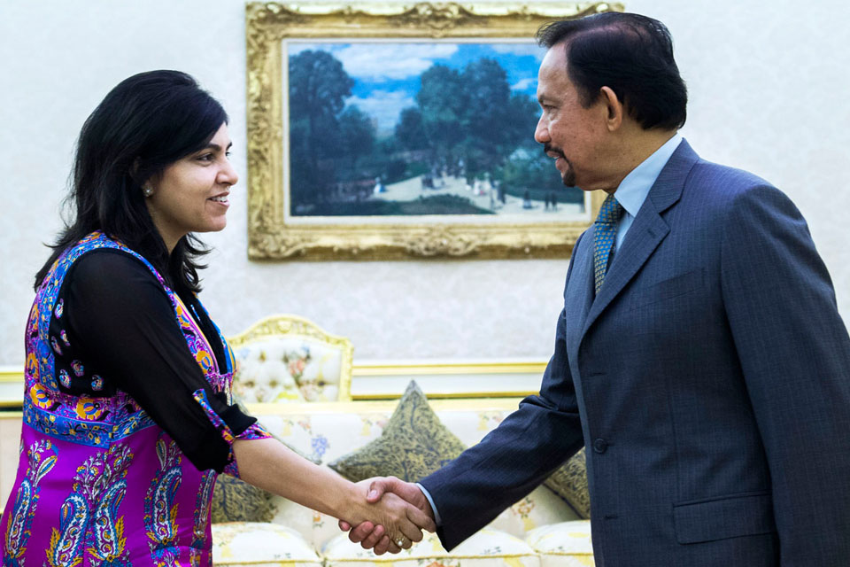 Baroness Warsi called on His Majesty The Sultan of Brunei.