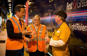 Prime Minister talks to workers