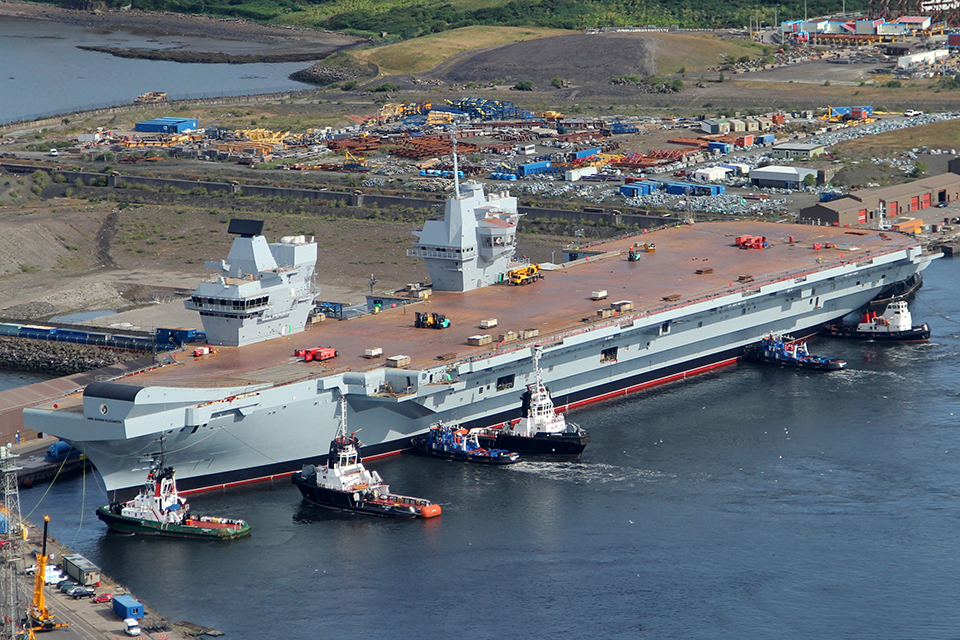 Defence Secretary gets update on aircraft carrier project