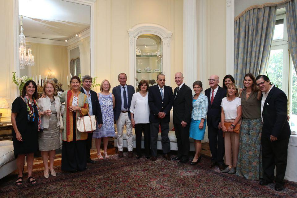 The Madero-Unzué family with HMA Mark Kent and his wife