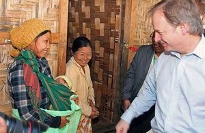 Foreign Office Minister Hugo Swire visiting Kachin State