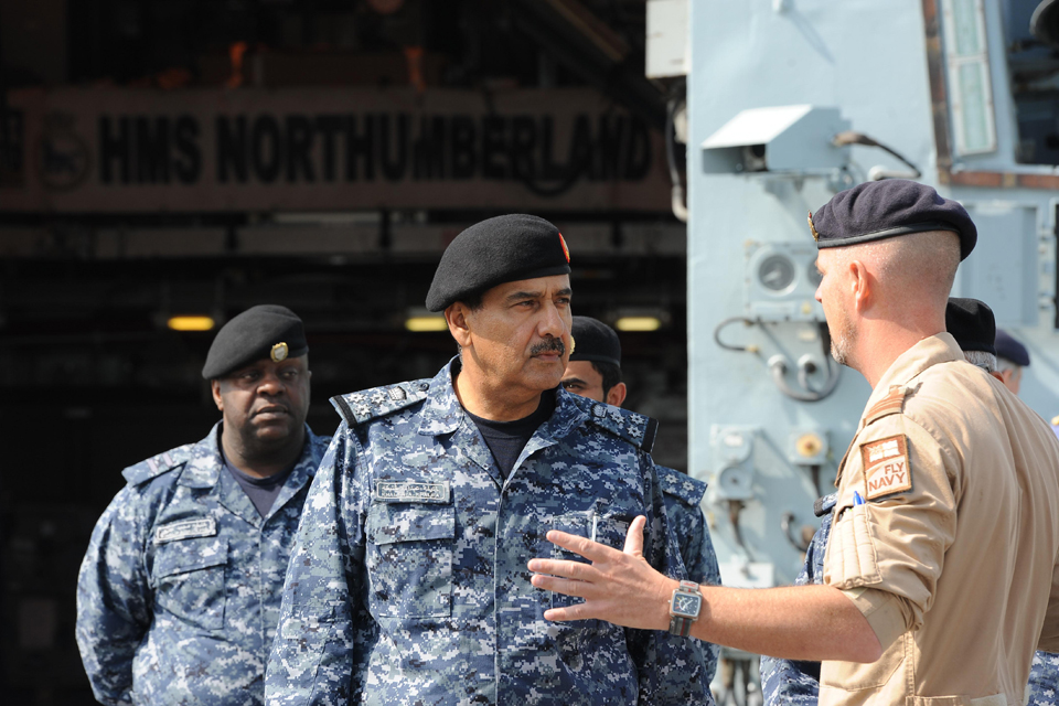 Brigadier General Ahmed Khalifa Salman Al Kahlifa visits HMS Northumberland