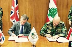 Ambassador Shorter and General Joseph Aoun, Commander of the Lebanese Armed Forces