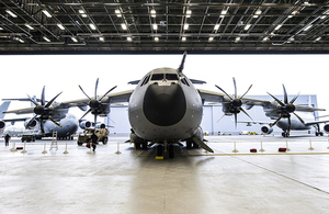 The A400M Atlas military transport aircraft [Picture: Andrew Linnett, Crown copyright]