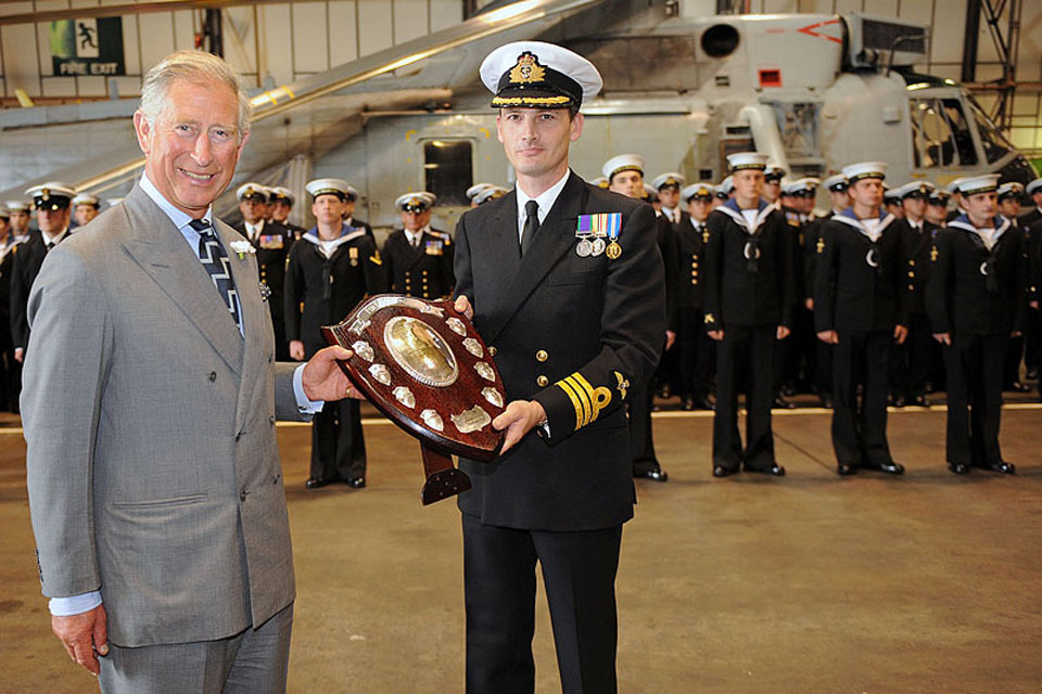 Prince Charles honours naval air staff